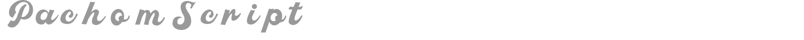 Pachom Script font preview